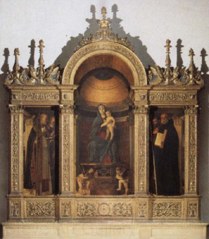 Gentile Bellini Pala di Peasaro France oil painting art